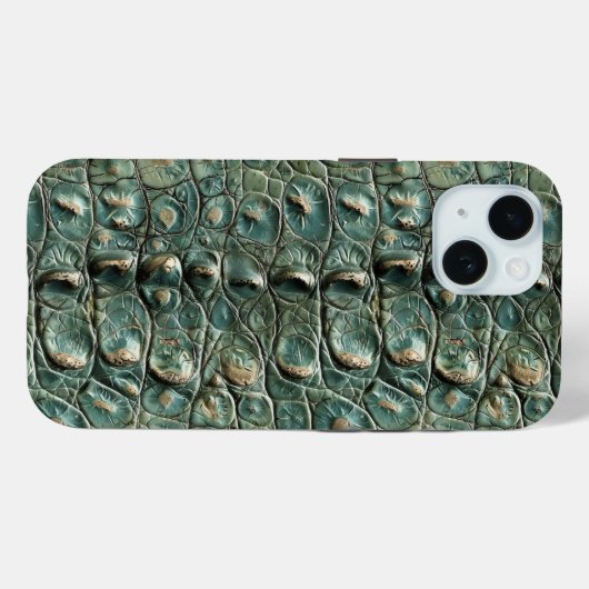 Green Reptile Skin Muster Case-Mate iPhone Hülle (Rückseite (Horizontal))
