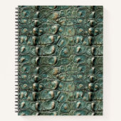 Green Reptile Skin Muster Notizblock (Vorderseite)