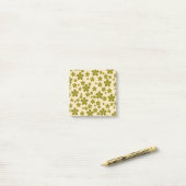 Green Retro Blumen Spring & Summer Workspace Post-it Klebezettel (Auf Schreibtisch)