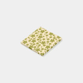 Green Retro Blumen Spring & Summer Workspace Post-it Klebezettel (angewinkelt)