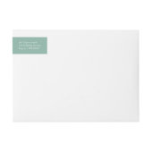 Green Retro Boho Minimalistische Weihnachtsadresse (Vorderseite)