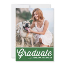 Green Retro Bold Typografy Foto Abschluss