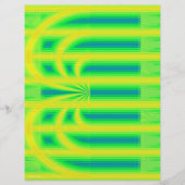 Green Retro Cathedral Bulk Scrapbook Paper Pages Flyer (Hinten)