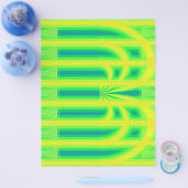 Green Retro Cathedral Bulk Scrapbook Paper Pages Flyer (Einzeln)