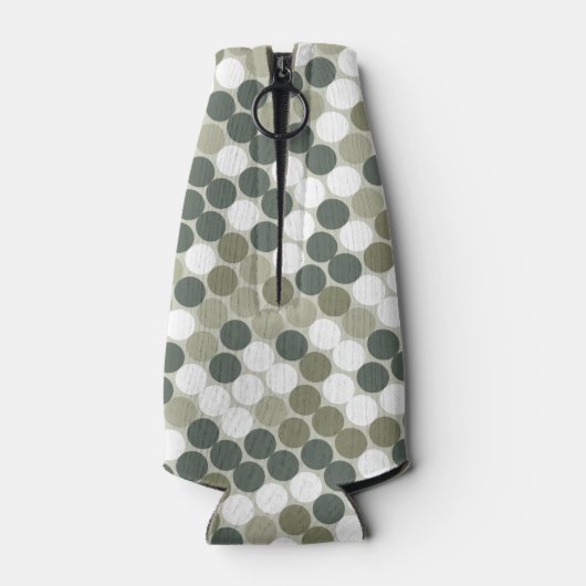 Green retro dots flaschenkühler (Rückseite)