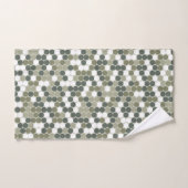 Green retro dots handtuch (Handtuch)