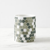 Green retro dots kaffeetasse (Mittel)