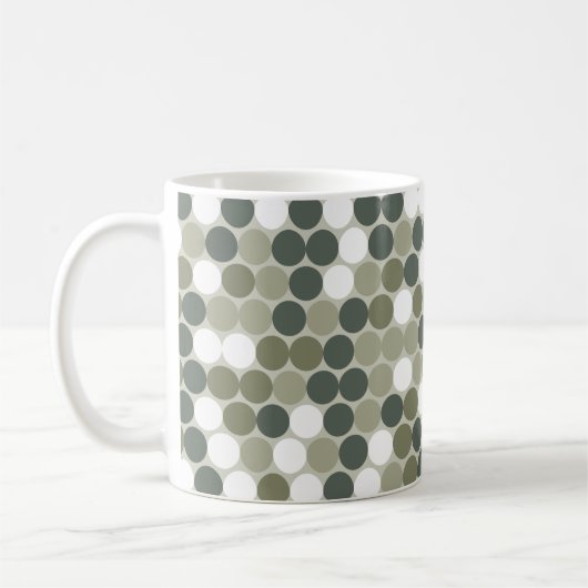 Green retro dots kaffeetasse (Links)