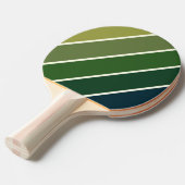 Green Retro Five Bold Strip Tischtennis Schläger (Vorderseite)