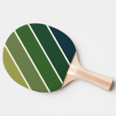 Green Retro Five Bold Strip Tischtennis Schläger (Seitenansicht)