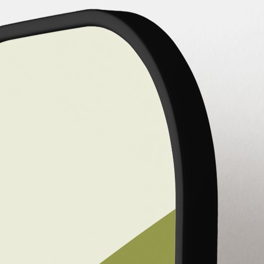 Green Retro Five quer Striping mit Namen Pickleball Schläger (Linke Seite)