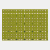 Green Retro Mitte Jahrhundert Moderne Katzenweihe  Geschenkpapier Set (Vorderseite 2)