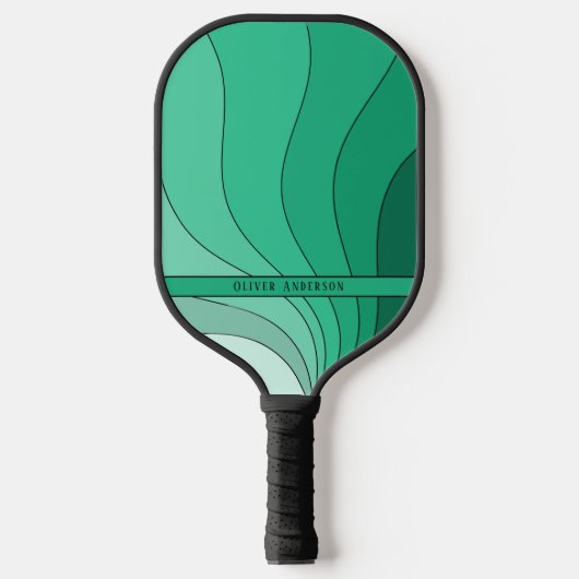 Green Retro Pickleball Schläger (Vorderseite)