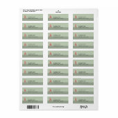 Green Return-Address-Label für den roten Stuhl (Vorne)