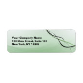 Green Ribbon Address Label (Vorne)