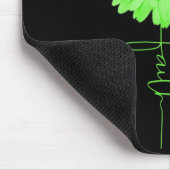 Green Ribbon Daisy Faith Mental Health Awareness M Mousepad (Ecke)