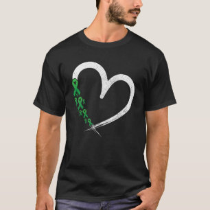 Green Ribbon Herz Mental Health Matches Bewusstsei T-Shirt