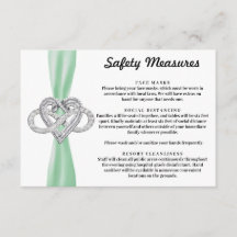 Green Ribbon Infinity Heart Safety Measures