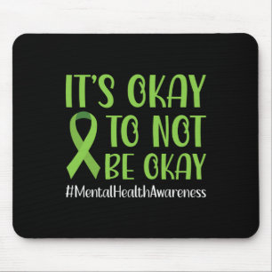 Green Ribbon ist gut, um nicht in Ordnung psychisc Mousepad