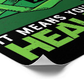 Green Ribbon Mental Health Awareness Poster (Ecke)