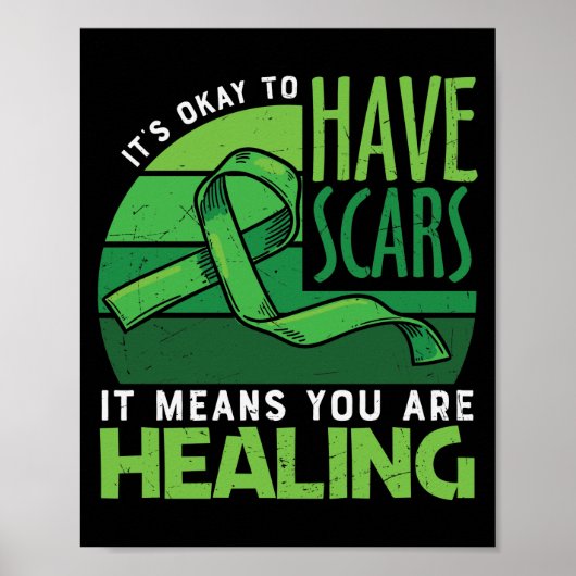 Green Ribbon Mental Health Awareness Poster (Vorne)