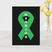 Green Ribbon Mental Health Awareness Warrior Karte (Gelbe Blume)