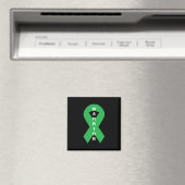 Green Ribbon Mental Health Awareness Warrior Magnet (In Situ (Geschirrspüler))