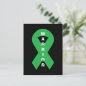 Green Ribbon Mental Health Awareness Warrior Postkarte (Stehend Vorderseite)