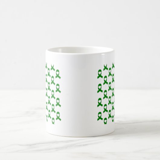 Green Ribbon-Muster Kaffeetasse (Mittel)