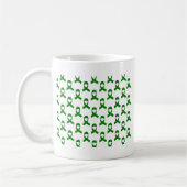 Green Ribbon-Muster Kaffeetasse (Links)