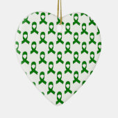 Green Ribbon-Muster Keramikornament (Rechts)