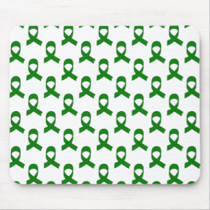 Green Ribbon-Muster Mousepad