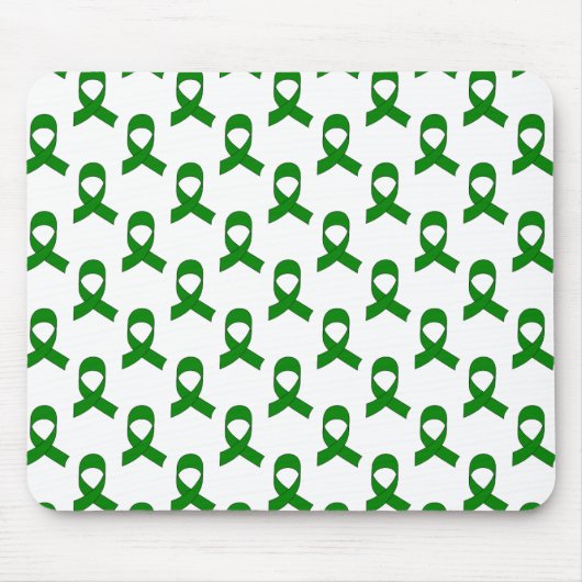 Green Ribbon-Muster Mousepad (Vorne)