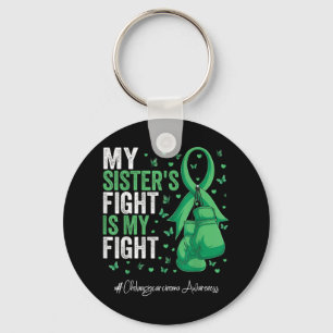 Green Ribbon Schwester Cholangiocarcinoma Bewussts Schlüsselanhänger