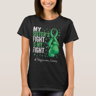 Green Ribbon Schwester Cholangiocarcinoma Bewussts T-Shirt