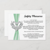 Green Ribbon Silver Swans Sicherheitsmaßnahmen Begleitkarte (Vorne/Hinten)
