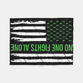 Green Ribbon T - Shirt.pnng Fleecedecke (Vorderseite (Horizontal))