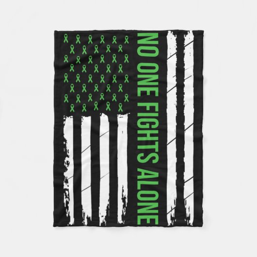 Green Ribbon T - Shirt.pnng Fleecedecke (Vorderseite)