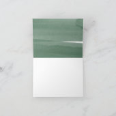 Green Ribbon Vielen Dank Karten (Innenseite)