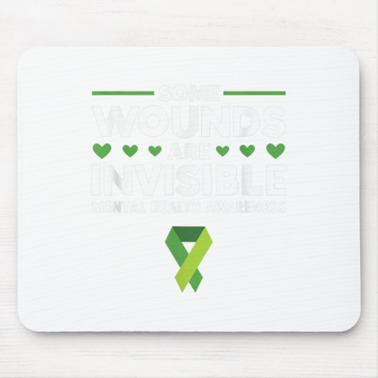 Green Ribbon Warrior & amp; Unterstützer - Mental Mousepad (Vorne)