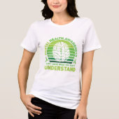Green Ribbon Warrior & amp; Unterstützer - Mental Tri-Blend Shirt (Vorderseite)