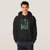 Green Ribbon Warrior Kidney Disease Awareness Flag Hoodie (Vorne ganz)