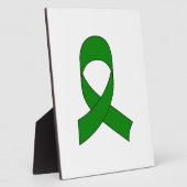 Green Ribbon Zeichnend Fotoplatte (Seite)