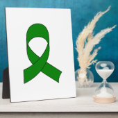 Green Ribbon Zeichnend Fotoplatte (Seite)