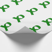 Green Ribbon Zeichnend Geschenkpapier (Ecke)
