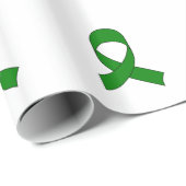 Green Ribbon Zeichnend Geschenkpapier (Rolleneckpunkt)