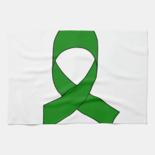 Green Ribbon Zeichnend Geschirrtuch