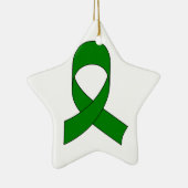 Green Ribbon Zeichnend Keramik Ornament (Rechts)