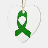 Green Ribbon Zeichnend Keramikornament (Links)