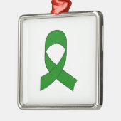 Green Ribbon Zeichnend Silbernes Ornament (Links)